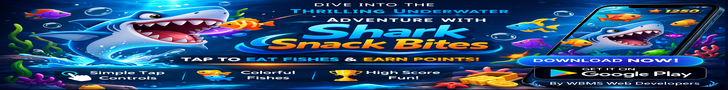 Shark Snack Bites Game Ad